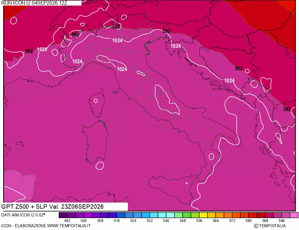 mappa 500 hPa GPT + Press SLM