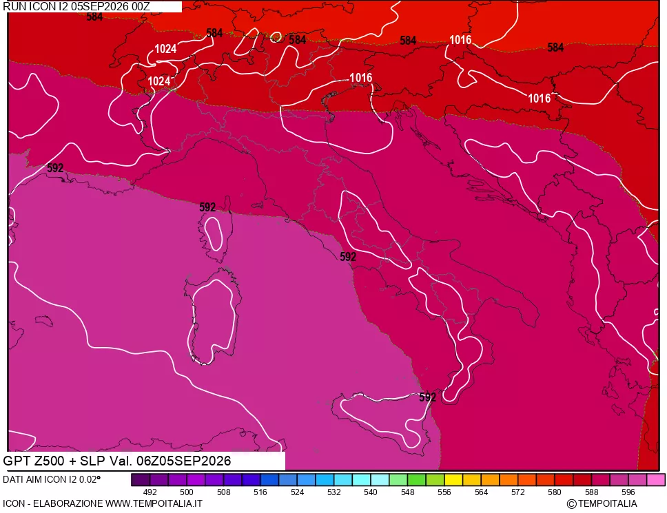 mappa 500 hPa GPT + Press SLM