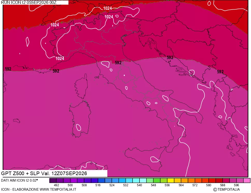 mappa 500 hPa GPT + Press SLM