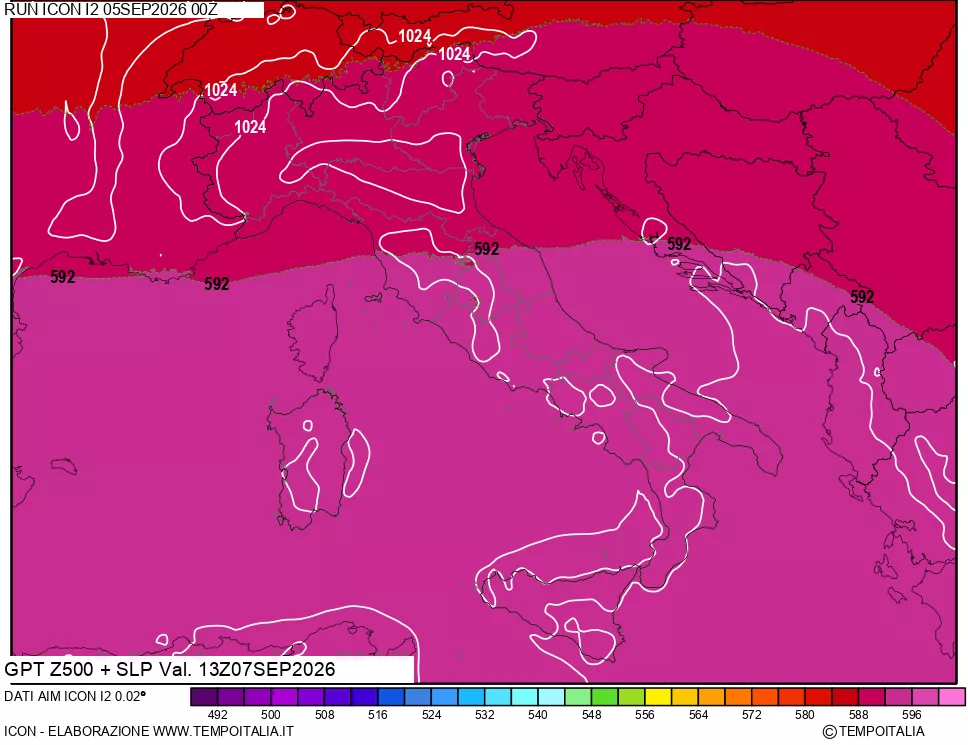 mappa 500 hPa GPT + Press SLM