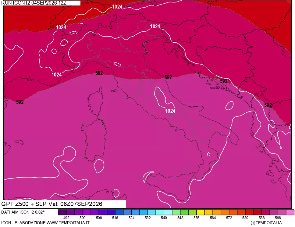 mappa 500 hPa GPT + Press SLM