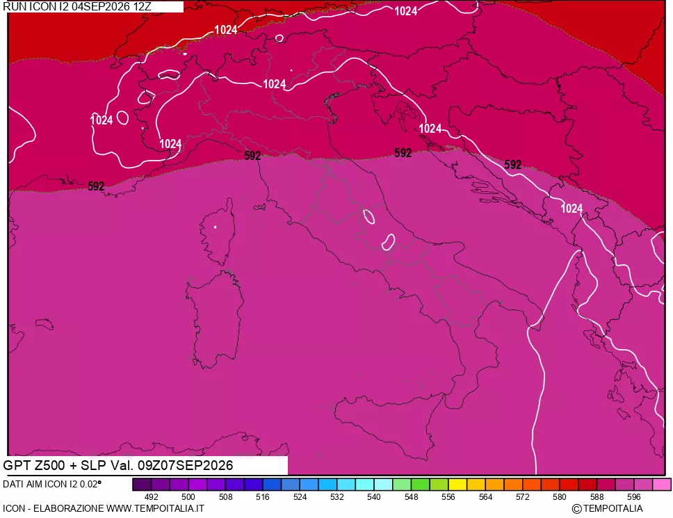 mappa 500 hPa GPT + Press SLM