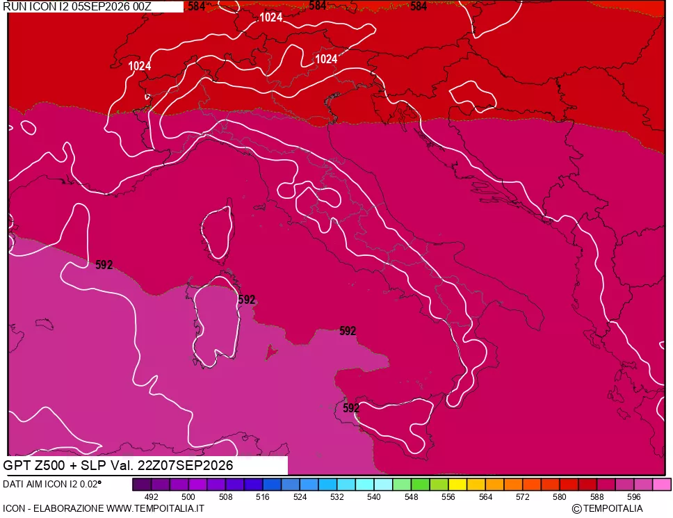 mappa 500 hPa GPT + Press SLM