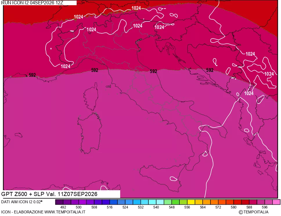 mappa 500 hPa GPT + Press SLM