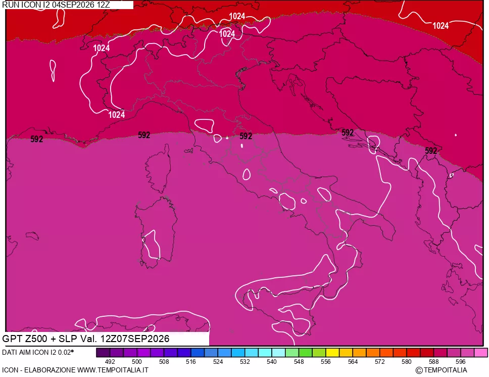 mappa 500 hPa GPT + Press SLM
