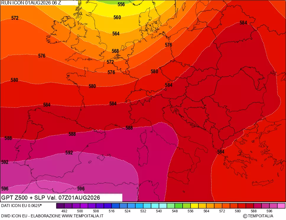 mappa 500 hPa GPT + Press SLM