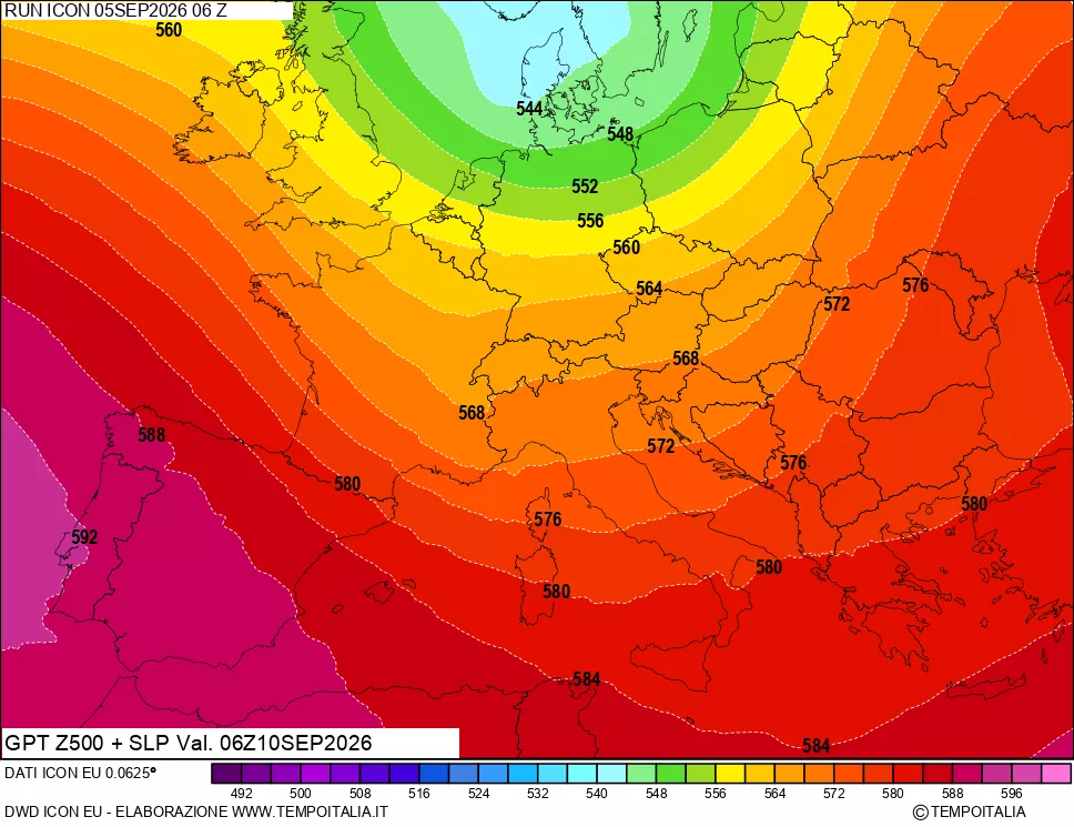 mappa 500 hPa GPT + Press SLM