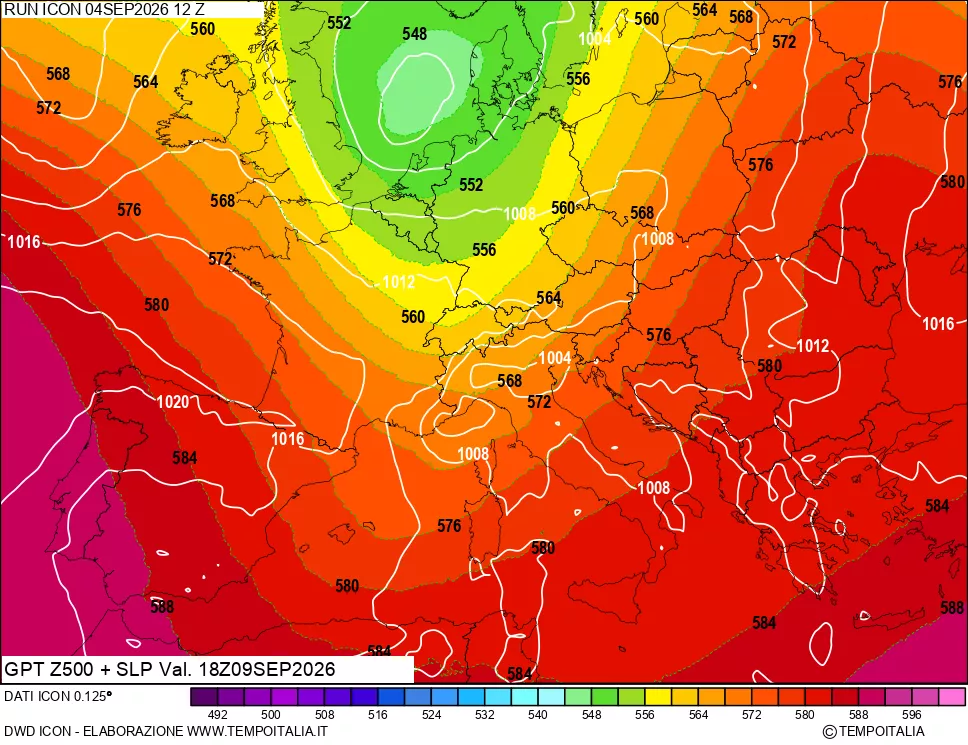mappa 500 hPa GPT + Press SLM