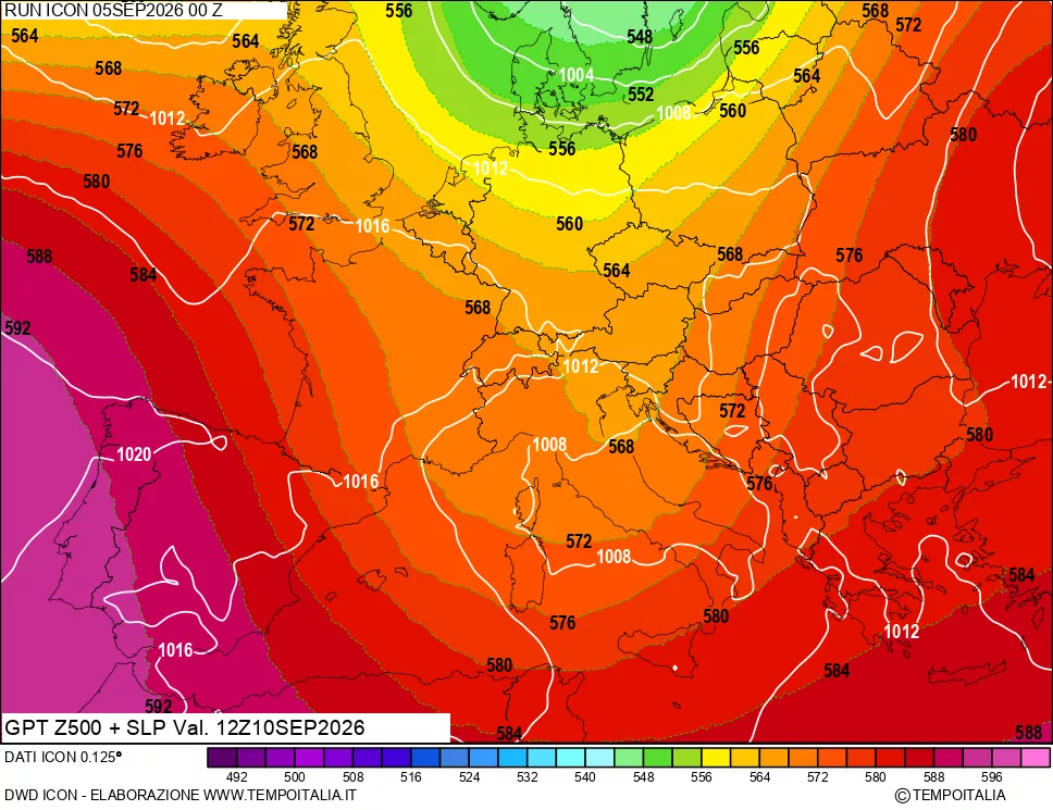 mappa 500 hPa GPT + Press SLM