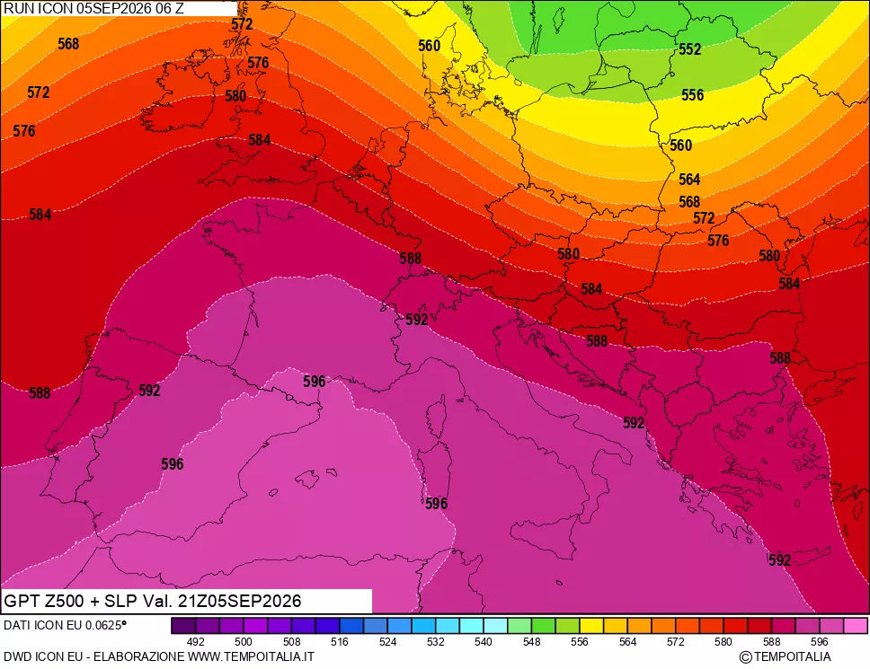 mappa 500 hPa GPT + Press SLM