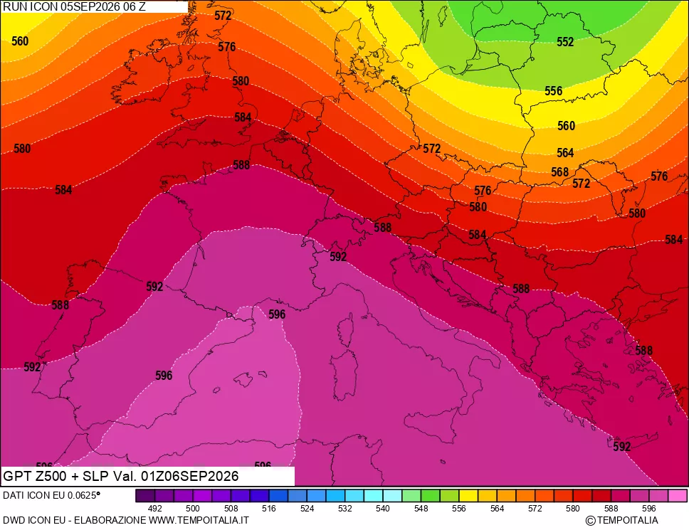 mappa 500 hPa GPT + Press SLM