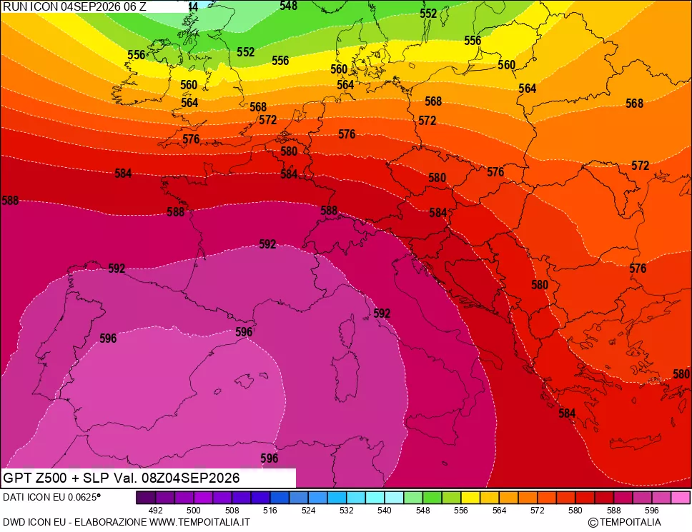 mappa 500 hPa GPT + Press SLM