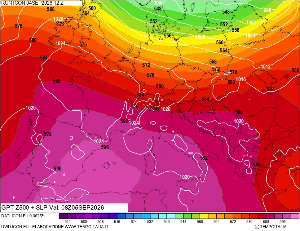 mappa 500 hPa GPT + Press SLM