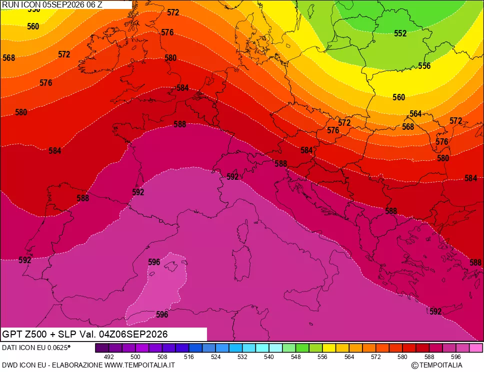mappa 500 hPa GPT + Press SLM