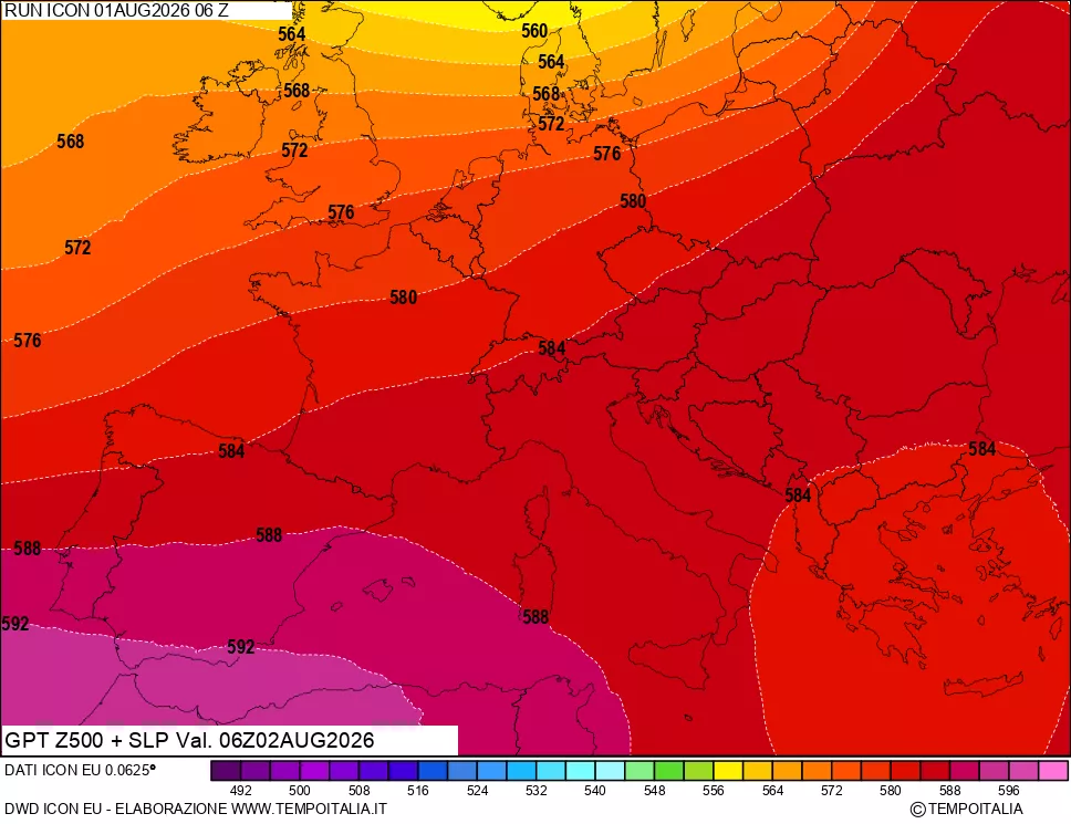 mappa 500 hPa GPT + Press SLM