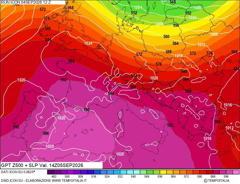 mappa 500 hPa GPT + Press SLM
