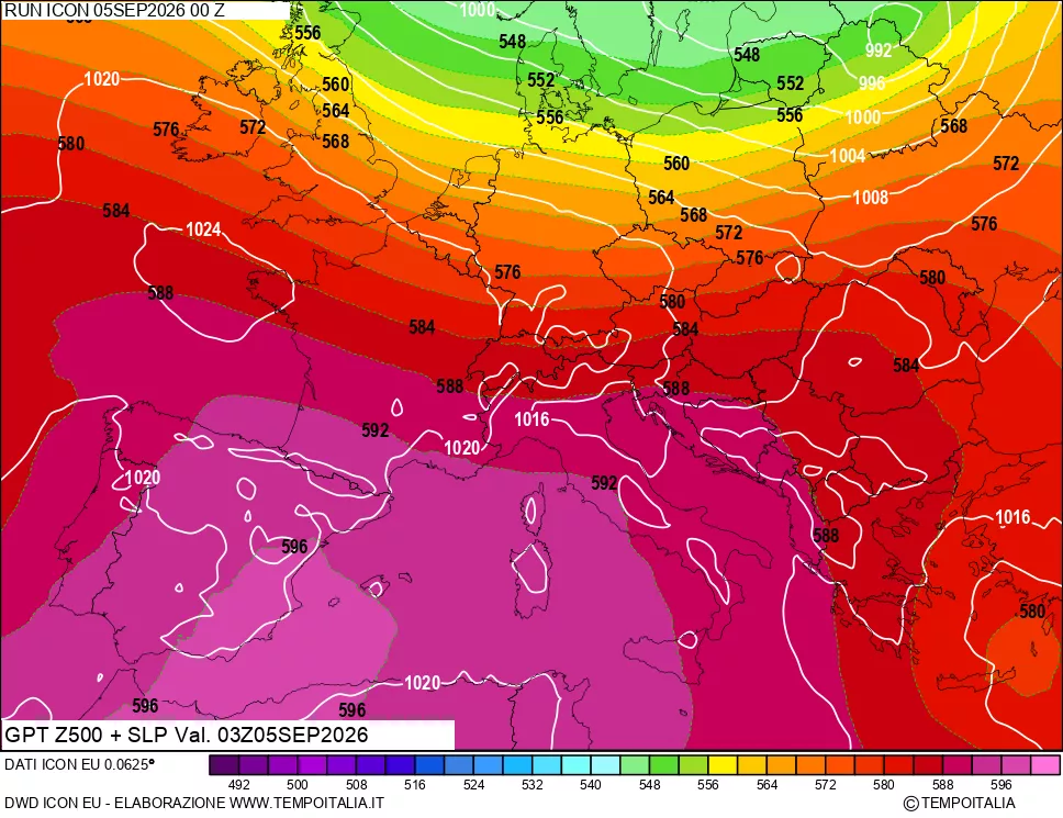 mappa 500 hPa GPT + Press SLM