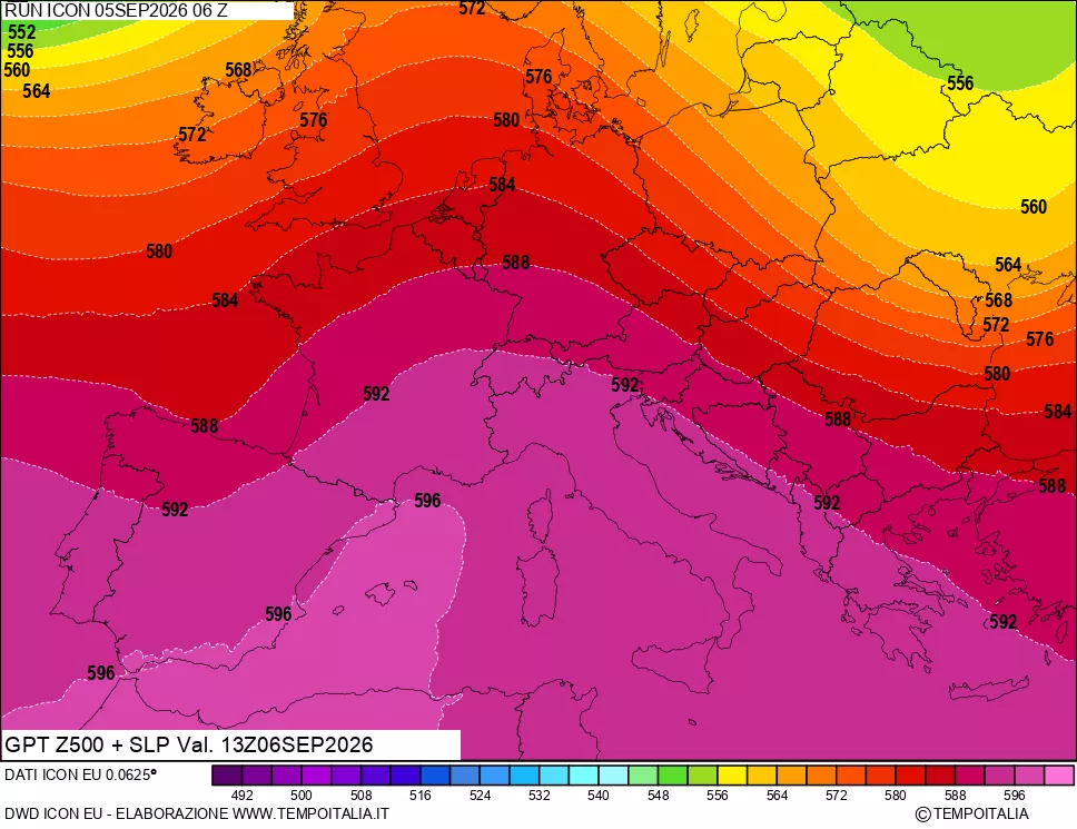 mappa 500 hPa GPT + Press SLM