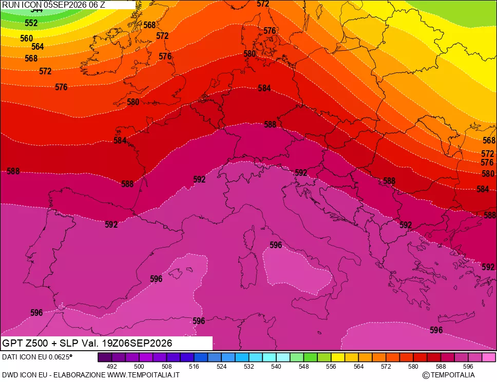 mappa 500 hPa GPT + Press SLM