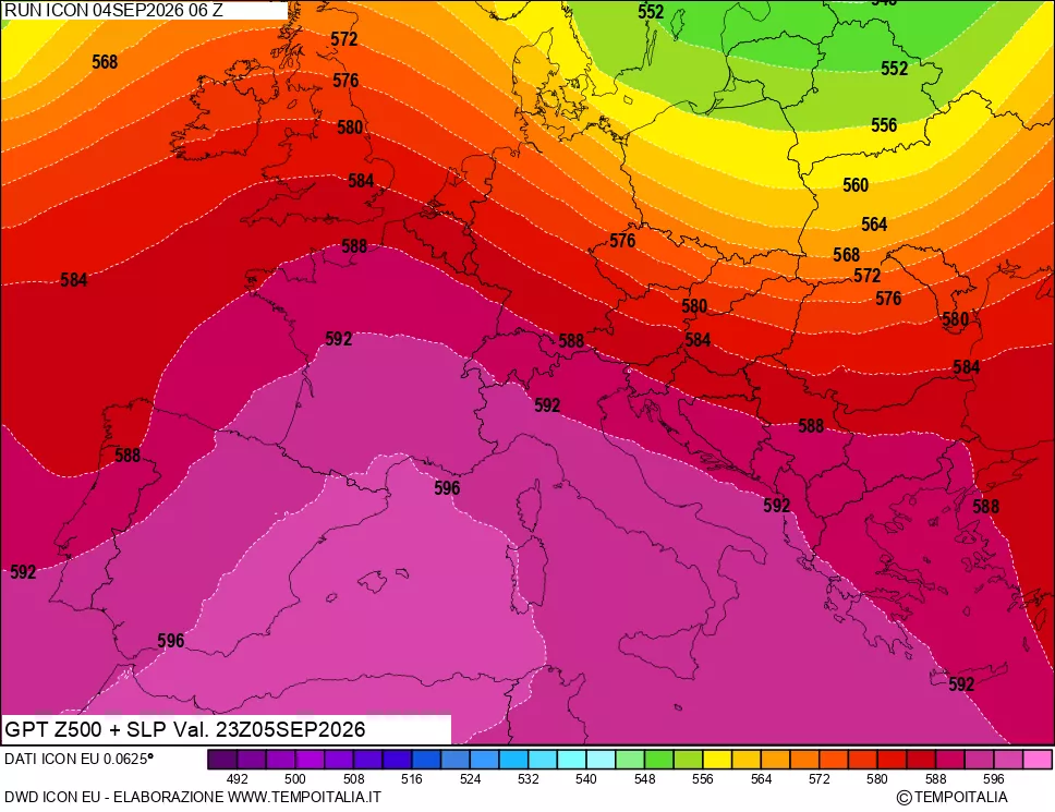 mappa 500 hPa GPT + Press SLM