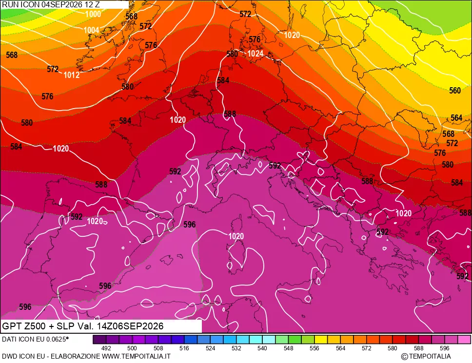 mappa 500 hPa GPT + Press SLM