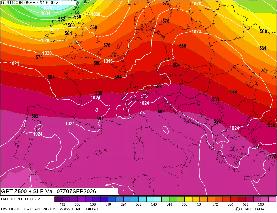 mappa 500 hPa GPT + Press SLM