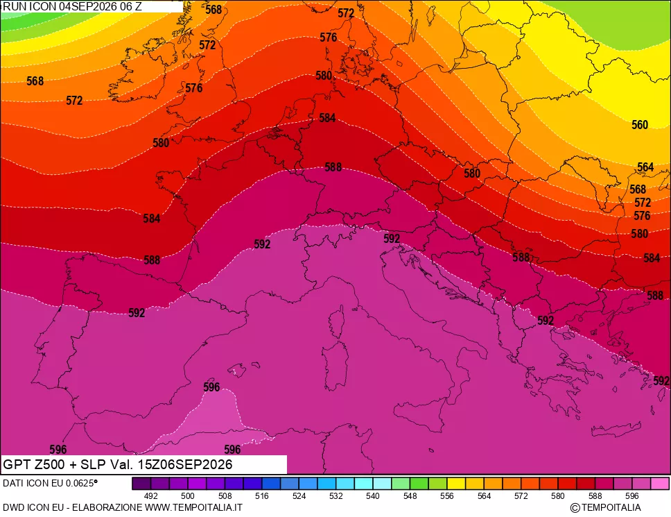 mappa 500 hPa GPT + Press SLM