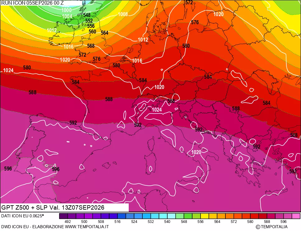 mappa 500 hPa GPT + Press SLM