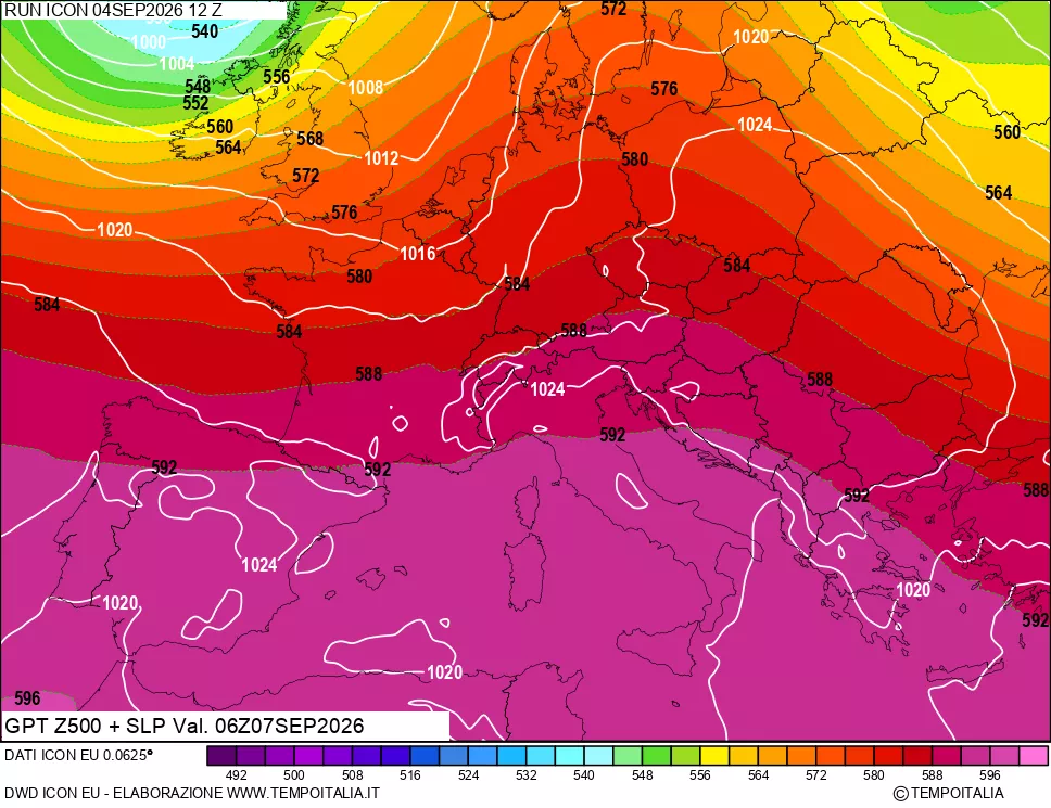 mappa 500 hPa GPT + Press SLM