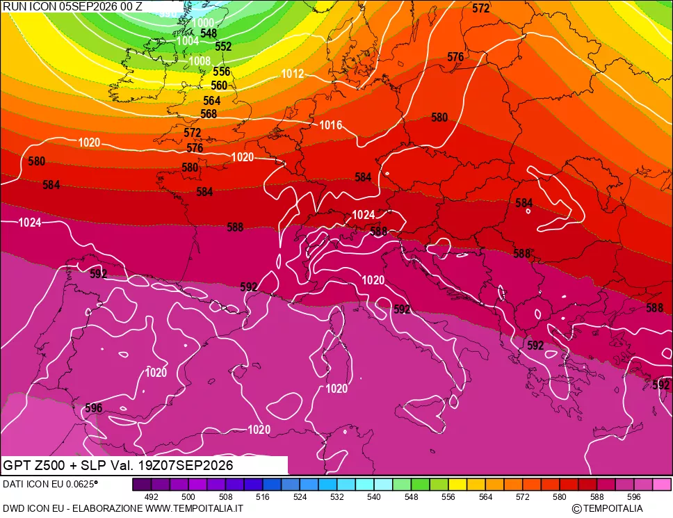 mappa 500 hPa GPT + Press SLM