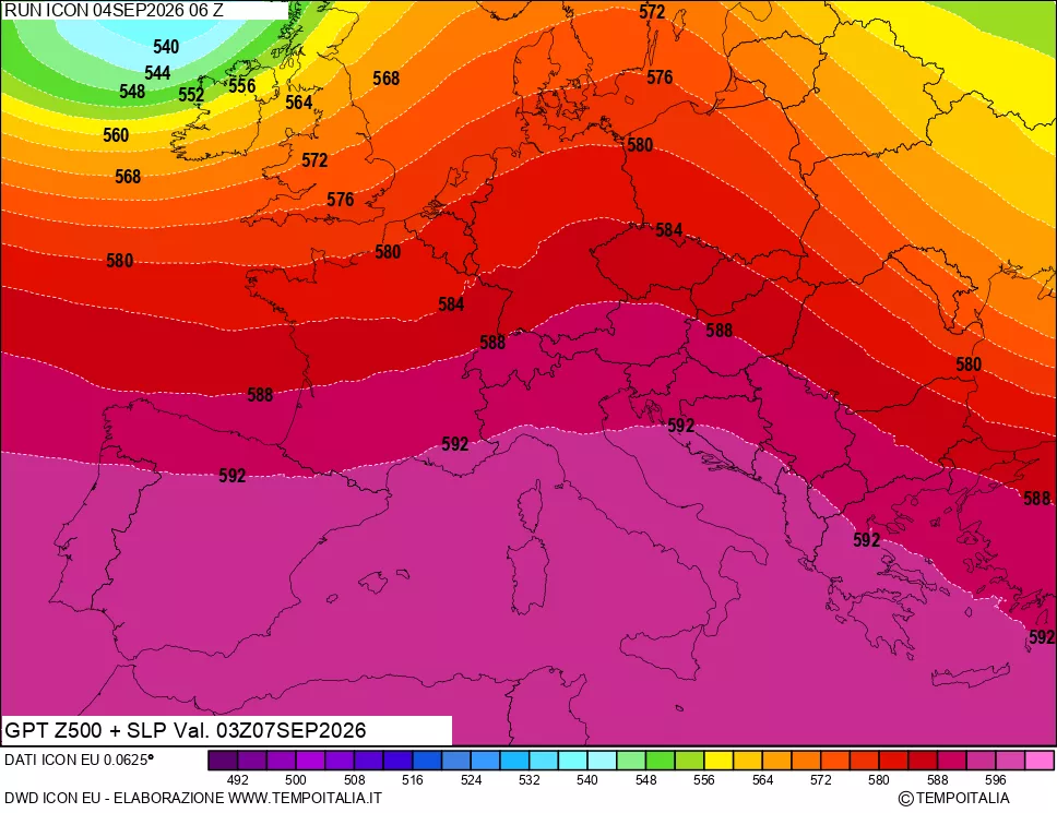 mappa 500 hPa GPT + Press SLM