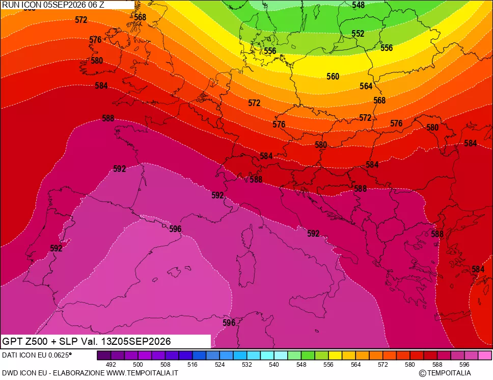 mappa 500 hPa GPT + Press SLM