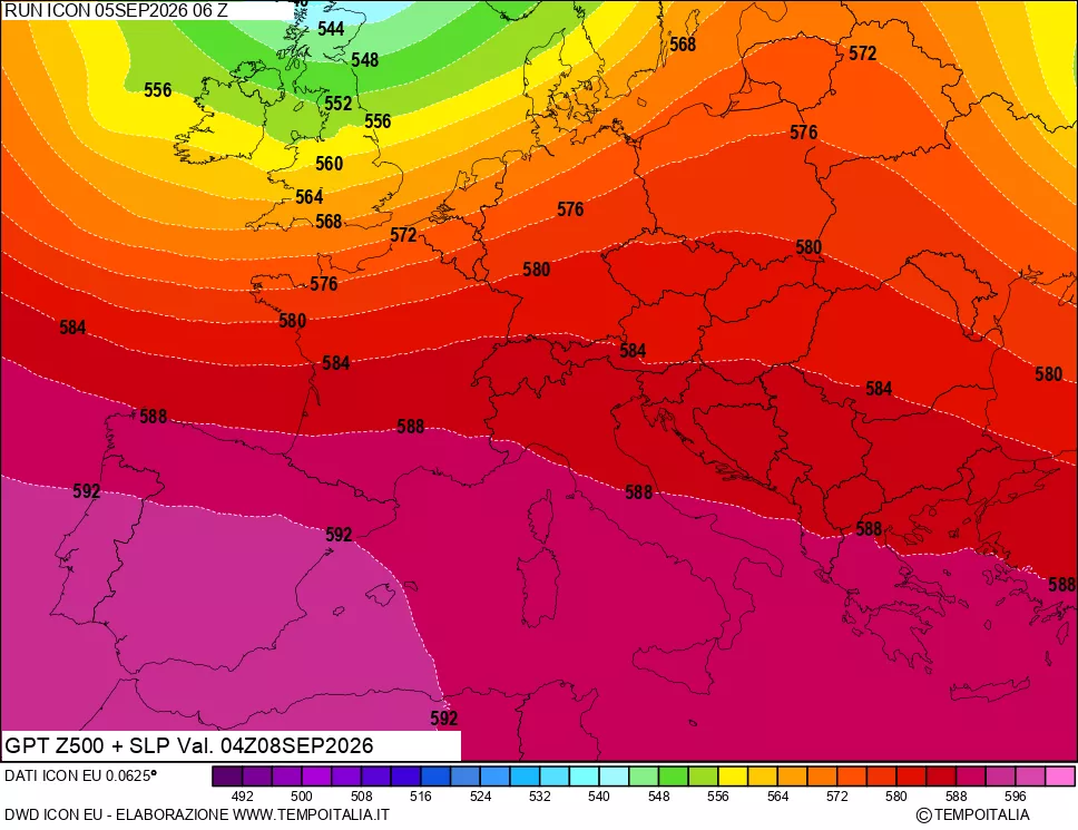 mappa 500 hPa GPT + Press SLM