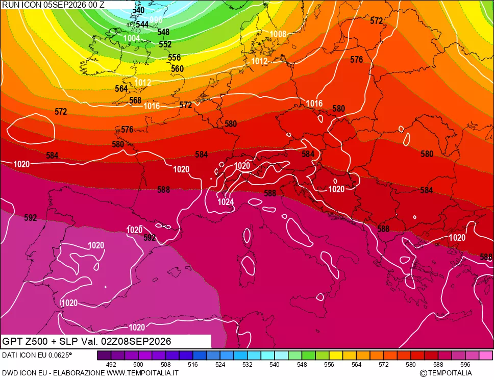 mappa 500 hPa GPT + Press SLM