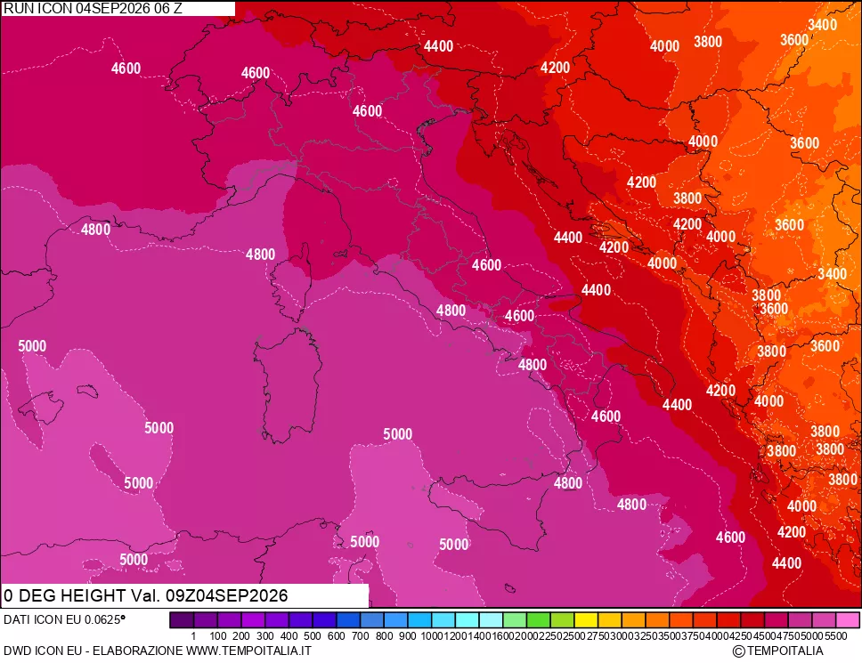 mappa Quota Zero Termico