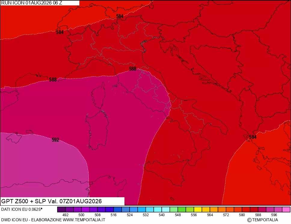 mappa 500 hPa GPT + Press SLM