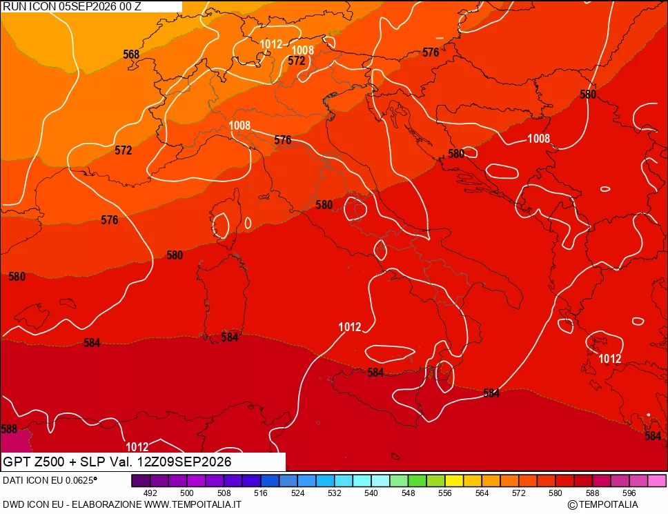 mappa 500 hPa GPT + Press SLM