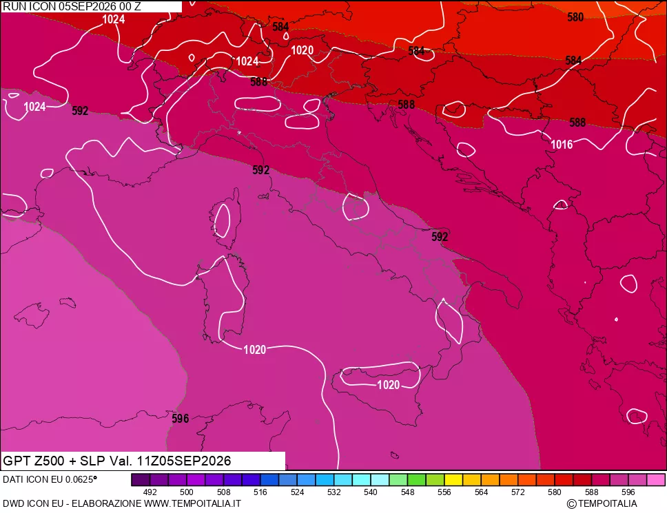 mappa 500 hPa GPT + Press SLM