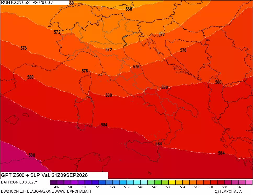 mappa 500 hPa GPT + Press SLM