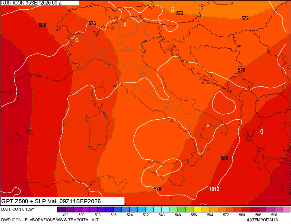 mappa 500 hPa GPT + Press SLM