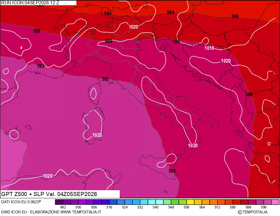 mappa 500 hPa GPT + Press SLM