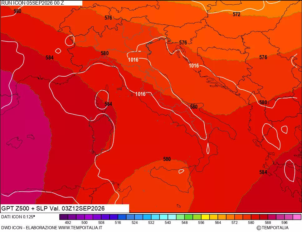 mappa 500 hPa GPT + Press SLM