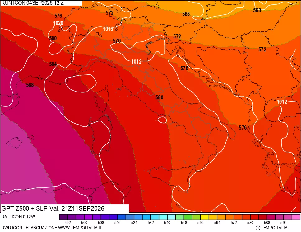 mappa 500 hPa GPT + Press SLM