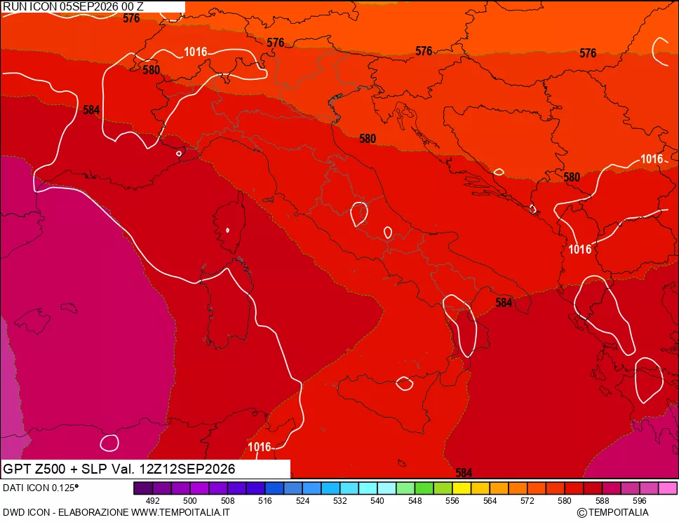 mappa 500 hPa GPT + Press SLM