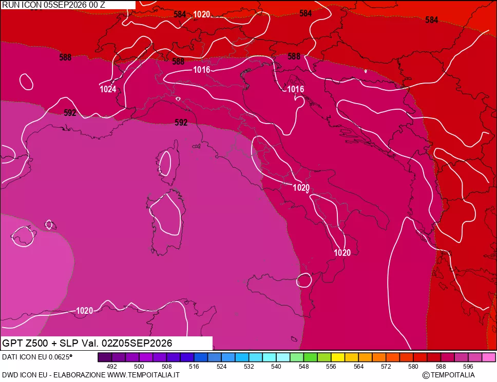 mappa 500 hPa GPT + Press SLM