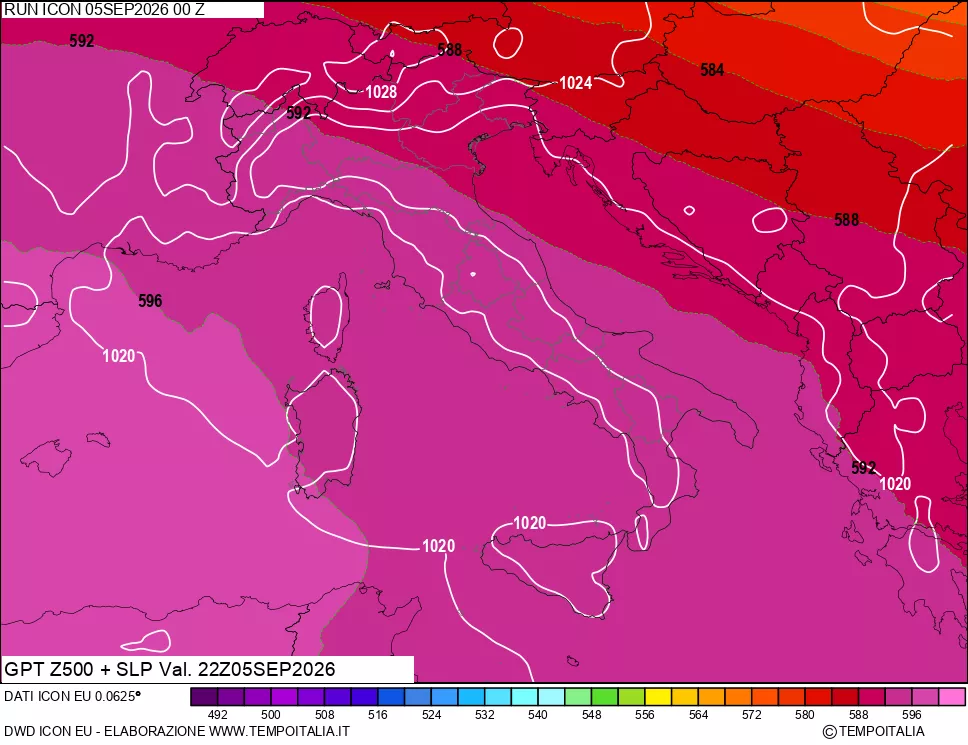 mappa 500 hPa GPT + Press SLM