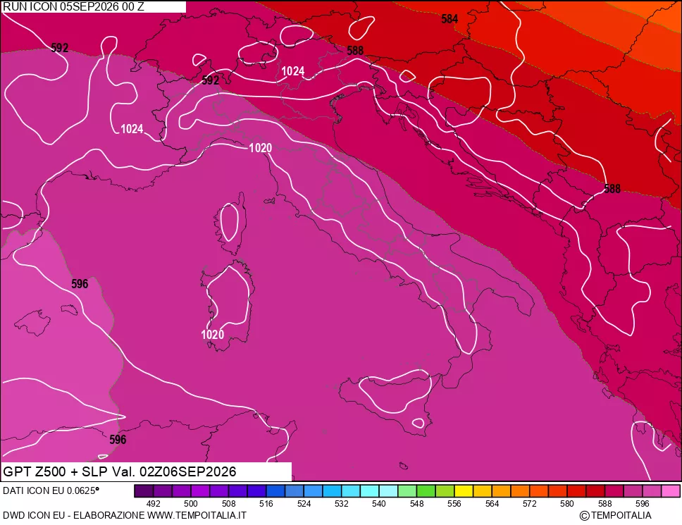 mappa 500 hPa GPT + Press SLM