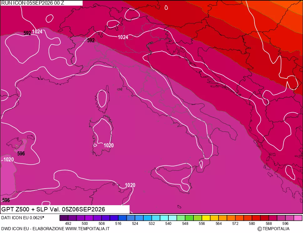 mappa 500 hPa GPT + Press SLM
