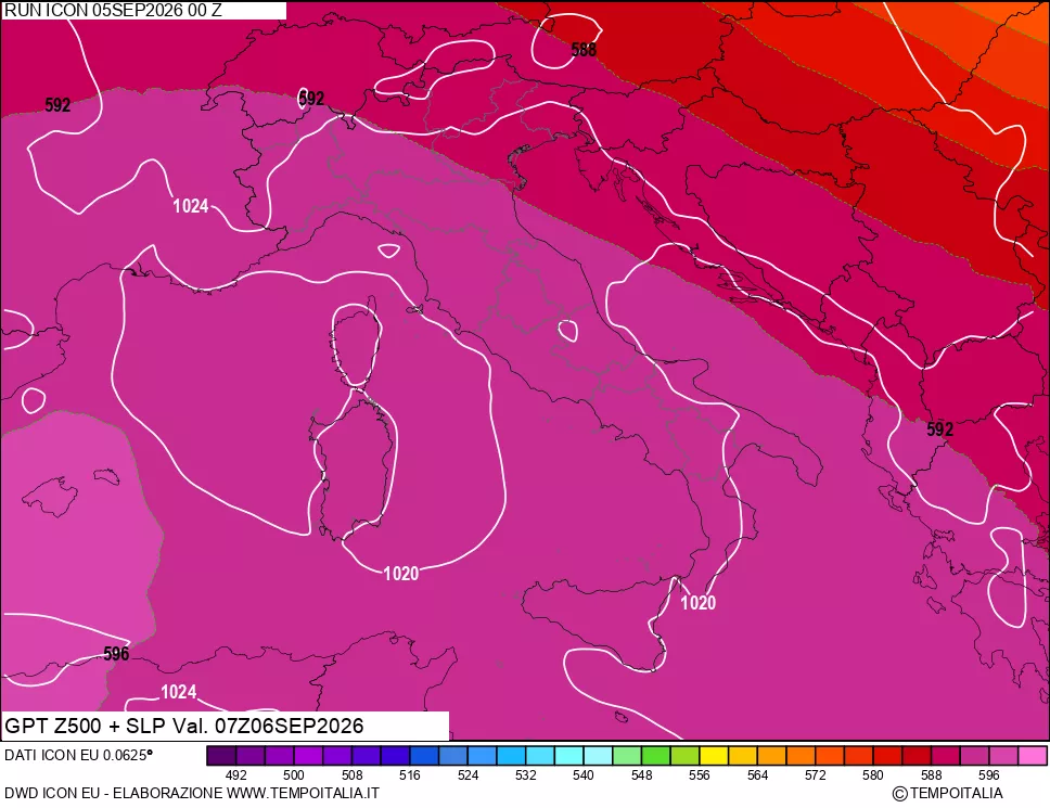 mappa 500 hPa GPT + Press SLM