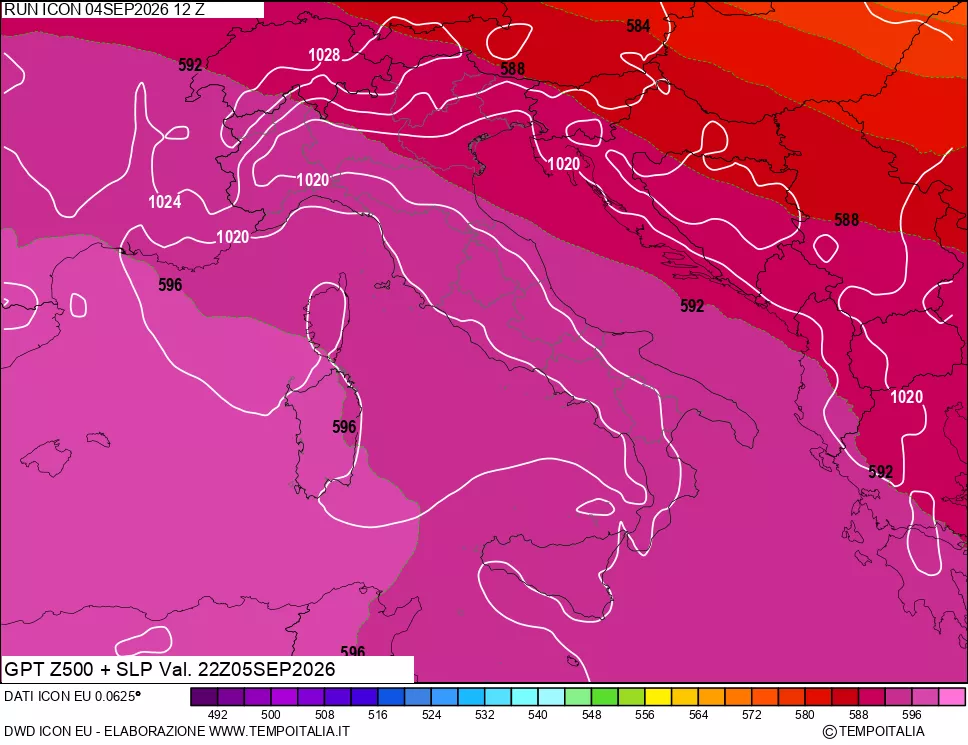 mappa 500 hPa GPT + Press SLM